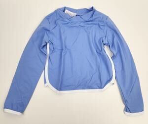 L*Space Sooki Rashguard Kids Size 6 Long Sleeve Purple/Blue NWT